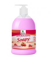 CLEAN&GREEN CG8099 Крем-мыло жидкое "Soapy" малина в карамели увлажняющее с дозатором 500 мл. Арт. 01350291  В НАЛИЧИИ В МАГАЗИНЕ