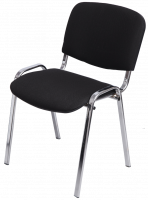 ИЗО стул (ткань ТК-1 черный, каркас хром) Д*Г*В 530*580*810 мм.  ФАБРИКАНТ    ( из наличия на складе поставщика)