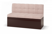 Кухонный прямой диван «Остин» Ш*Г*В 1430*630*880 мм.  Рогожка Delon бежевый Reex brown   MLK