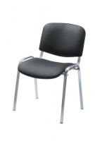 ИЗО-М стул (кожзам PV-1 черный, каркас хром)  Д*Г*В 535*580*820 мм.  (Мек Ко ВОМВ) ( из наличия на складе поставщика)