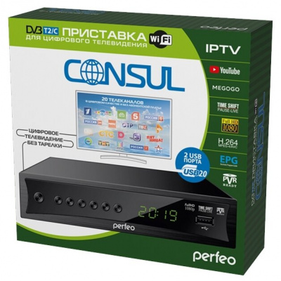 TV-  PERFEO (PF-A4413) CONSUL DVB-T2/C . 1185168      